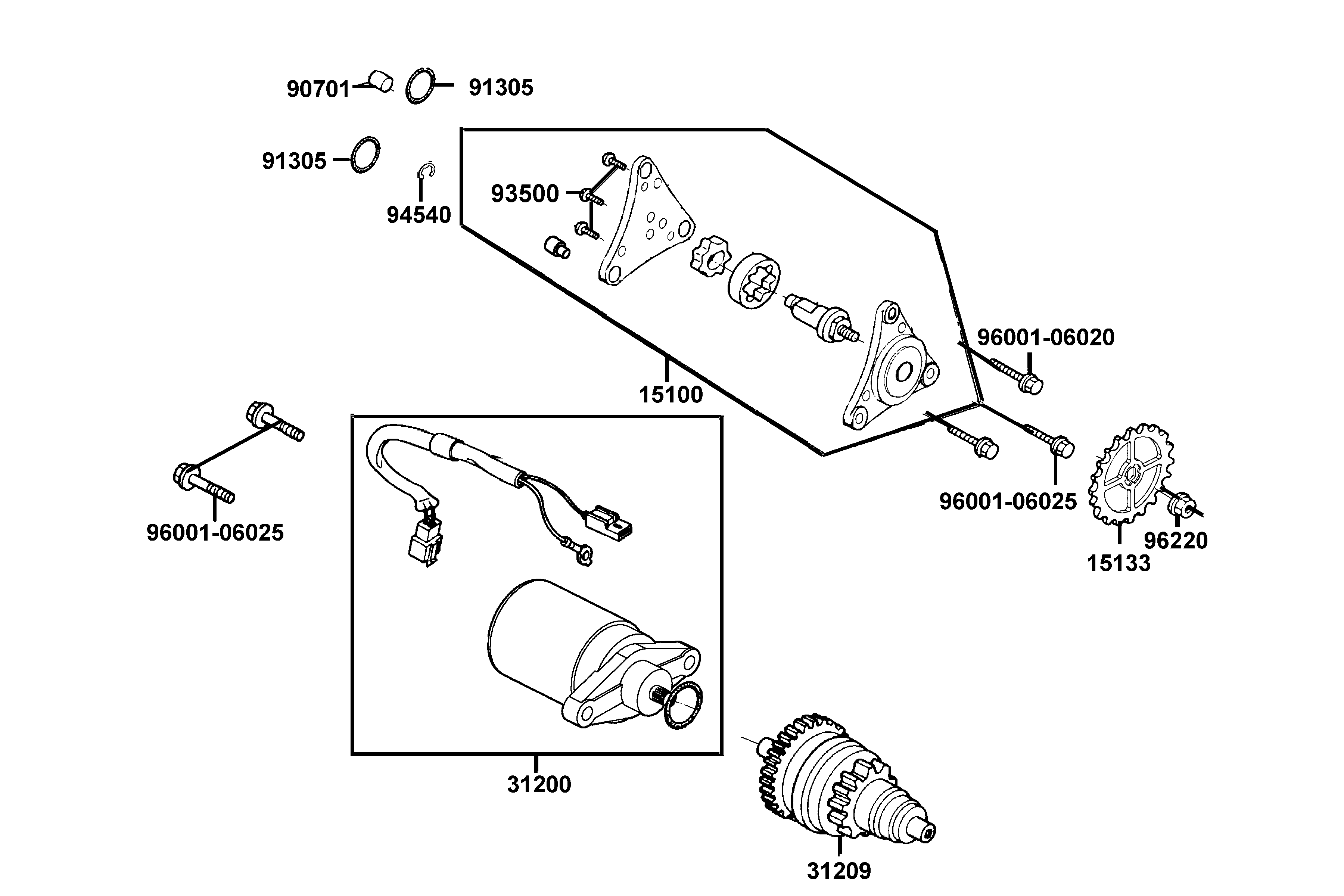 Startmotor - Oljepump
