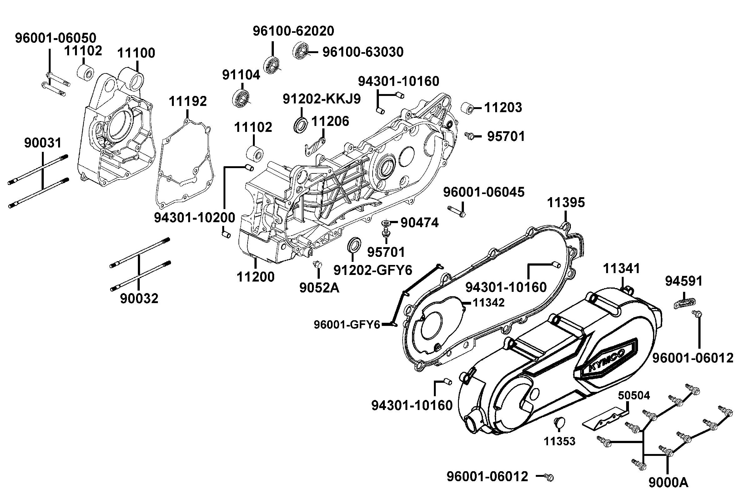 Vevhus - Variatorkåpa